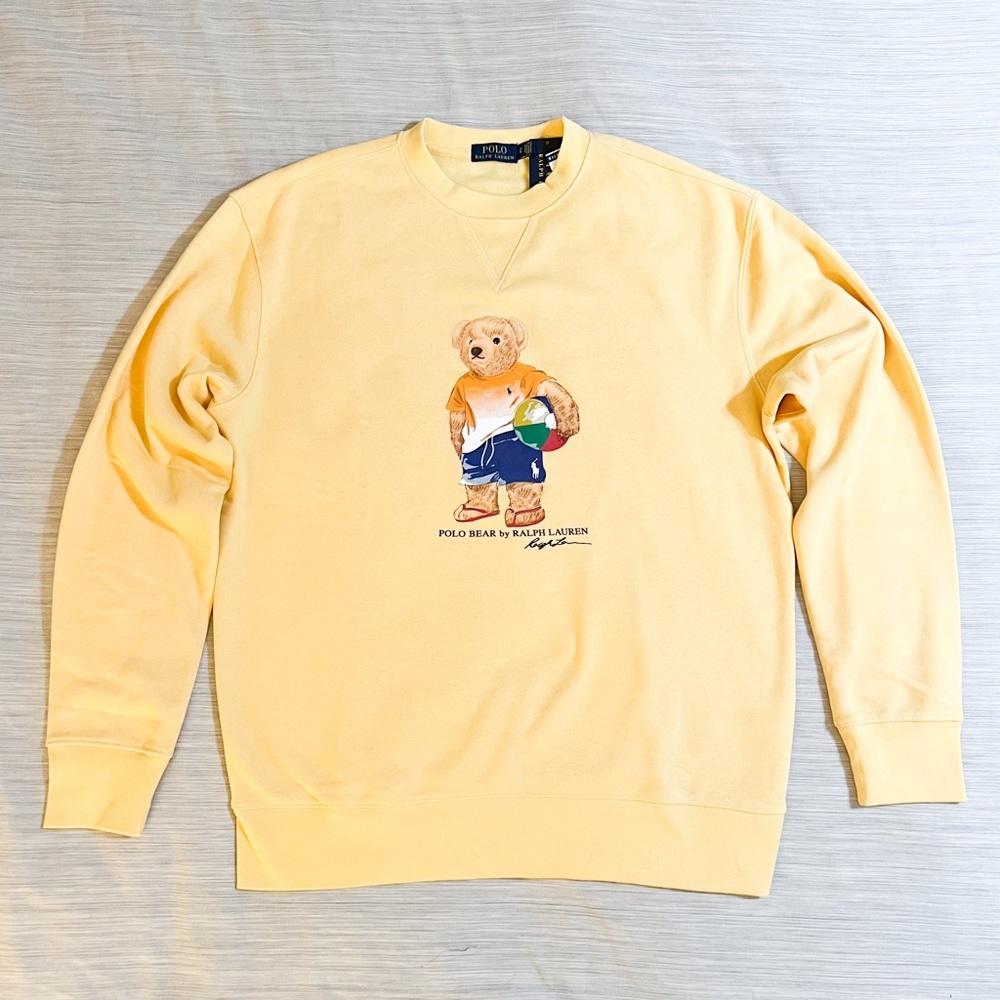 Polo Ralph Lauren BIG & TALL BEACH BALL BEAR CREWNECK SWEATSHIRT😳🔥🔥🔥😳